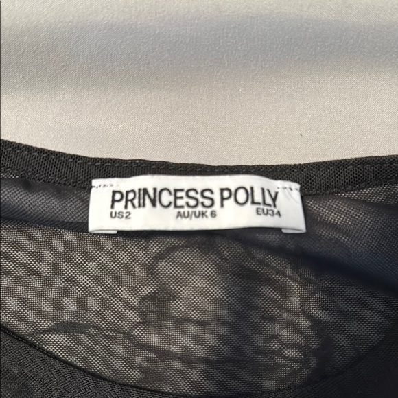 Endless Rose black Fitted Graphic Cap Sleeve Tee - Picture 2 of 3